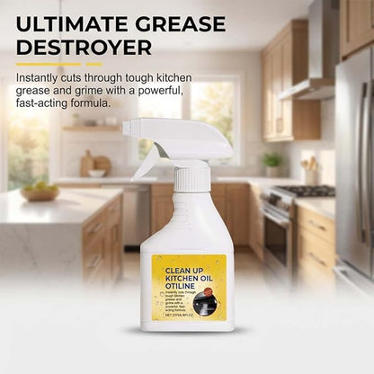 Kitchen Heavy Oil Cleaner Spray,3.38 Oz Oven Cleaner Heavy Duty,All Purpose Kitchens Heavy Oil Cleaning Agent for Countertops,Stovetop,Dishwasher,Appliances (2PC)