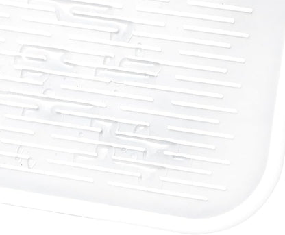 MicoYang Silicone Dish Drying Mat for Multiple Usage,Easy clean,Eco-friendly,Heat-resistant Silicone Mat for Kitchen Counter or Sink,Refrigerator or Drawer Liner Translucent 5XL 36inches x 18inches