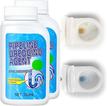 Powerful Pipe Dredging Agent, 2025 Upgraded Powerful Pipe Cleaners, Pipeline Dredging Agent, Kitchen Sink And Drain Cleaner for Kitchen, Bathroom (2 Pack)