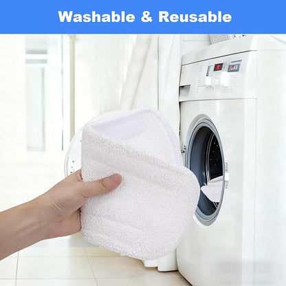 GreeSuit Microfiber Steam Mop Pads Compatible with Rvwsx & KGHKGH & Sprobil Steam Mop, Washable & Reusable Microfiber Steam Mop Cloth for All Types of Surfaces