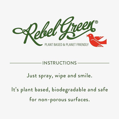 Rebel Green Natural All-Purpose Cleaning Spray - Essential Oil Multi-Surface Cleaner - Kid Safe, Pet Safe & Sustainable Cleaning Products - Lavender & Grapefruit Scent - (16 Ounce Bottles, 4 Pack)