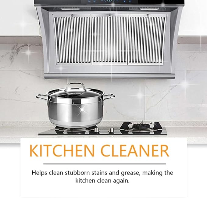 RJDJ Kitchen Foam Cleaner, Powerful Kitchen Foam Cleaner, Powerful Kitchen All-Purpose Powder Cleaner, Kitchen Foam Cleaner Degreaser Cleaning Spray, Stove Cleaner, Oven Cleaner, 60ml/120ml (2, 120ml)