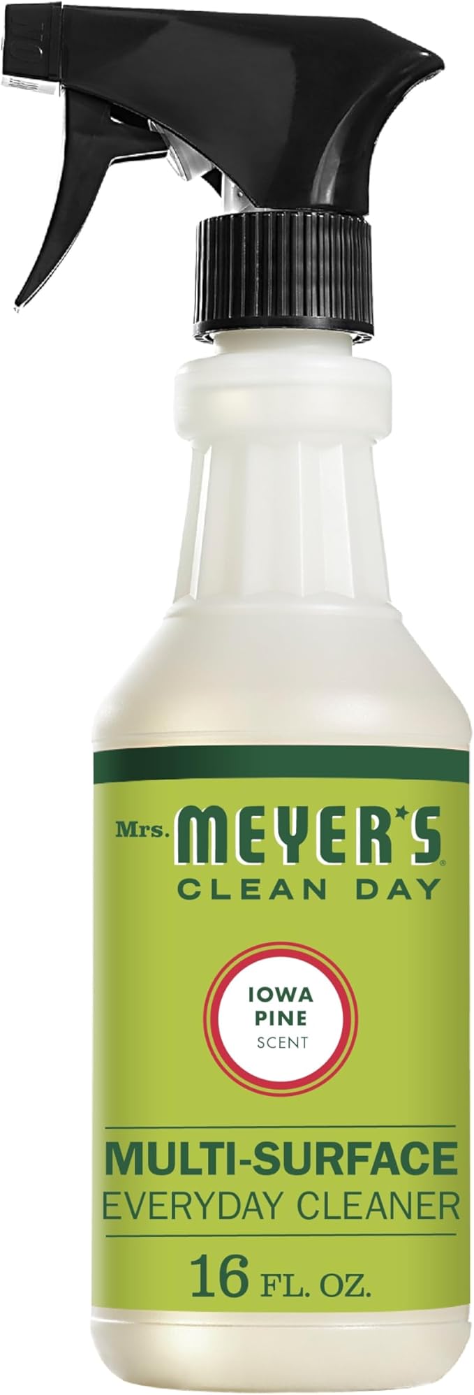 Mrs. MEYER'S CLEAN DAY Multi-Surface Cleaner 3 Pack Variety, 16 OZ Each, 1 CT (Iowa Pine + Peppermint + Gingerbread)