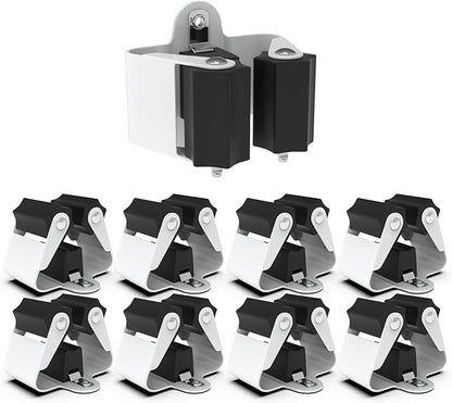 3-H Broom Hanger,Mop and Broom Holder Wall Mount 8pc for Hanging and Organizing Shovel,Rake,Brush,Yard Tools in Kitchen,Laundry Room,Bathroom,House