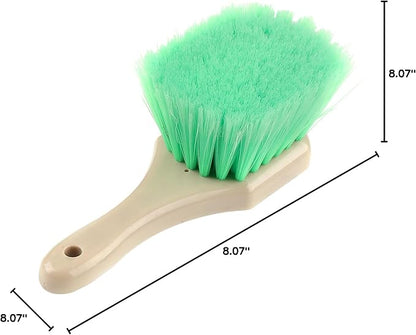 Mr. Detroit - Wheel & Body Brush with Soft PVC Bristles, Durable and Scratch-Free Cleaning Brush for Cars, Trucks, SUVs, Boats, Carpets, Mats