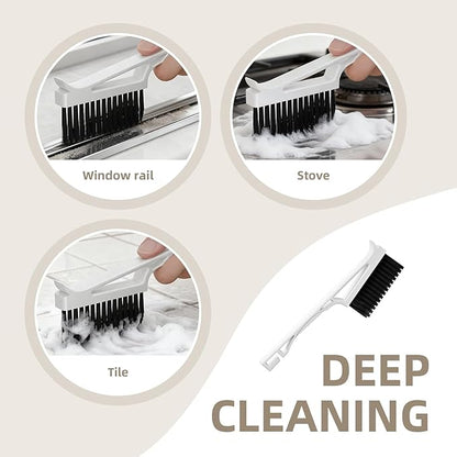 Grout Cleaner Brush V Shape, Stiff Grout Cleaning Brushes for Tile Floor,Magic Brush, Bathroom Accessory, Cleaning Tools, Grout Scrub Brush Set for Shower, Bathroom, Kitchen, Household Use