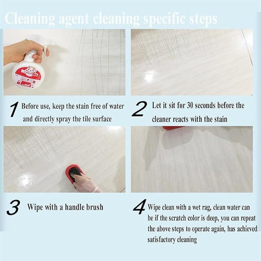 Floor Tile Descaling and Cleaning Artifact Ceramic Tile Floor Cleaner Spray Deep Cleaning Concrete Tile Floor Cleaner Floor Tile Descaling and Cleaning Artifact (1*PCS)
