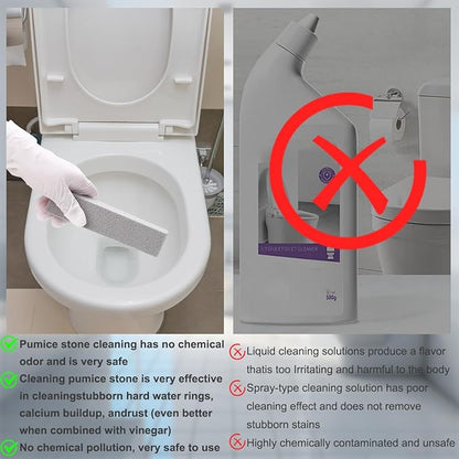 Herda 16 Pack Pumice Stone Toilet Bowl Cleaning, Powerfully Pumice Stick for Toilet Cleaning Hard Water Rings, Calcium Buildup, Rust, Pumice Stone for Cleaning Stove, Tub, Grill, Swimming Pool, Sink
