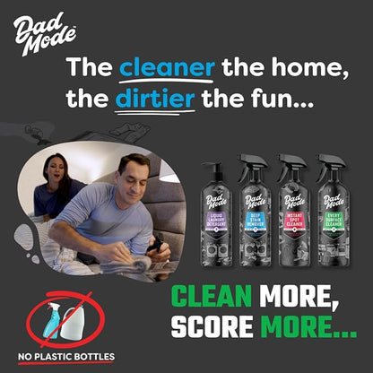 DadMode Instant Fabric Spot Cleaner | 1000 Stain Treatments | Fastest Clothing Spill Remover | 3-Pack Refill | Quick Spray & Wipe | Multi-Surface for Clothes, Carpet & Upholstery | Sandalwood & Suede