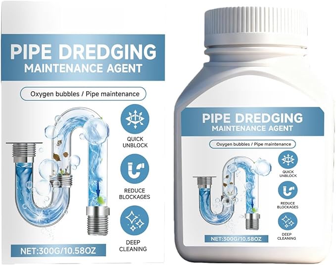 Drain Unblocker, Sink Unblocker, Toilet Cleaner, Fast-Acting Sink Toilet Drain Cleaner, Dissolves Hair Grease Soap Scum, Clog Remover & Pipe Deodorizer for Pipes Home Use (1PC)