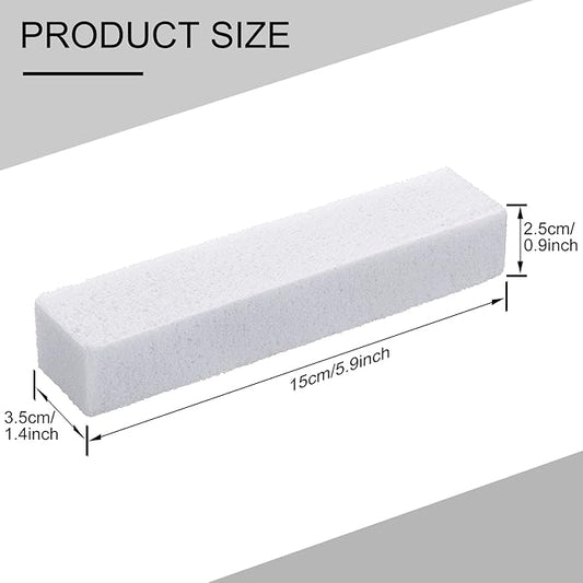 Norme 30 Pack Pumice Stones for Toilet Bowl Cleaning Scouring Pad Pumice Stick Cleaner for Cleaning Toilets Bathtubs Grills Kitchen Oven Stove Swimming Pools Sinks 5.9 x 1.4 x 0.9''(White)