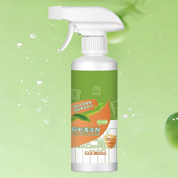 Kitchen Appliance Cleaner Spray, 300ml Household Appliances Cleaner for Household Appliances, Multi-Purpose Cleaner for Hood, Oven, Stove & More