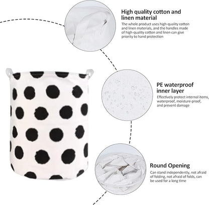Collapsible Laundry Basket in Bedroom Waterproof Laundry Hamper in Bathroom Large Laundry Bag in College Dormitory Cloakroom Livingroom Nursery Organizer Toy Bin