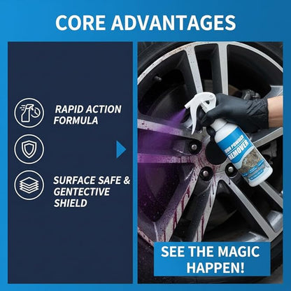 2026 New Multi-functional Quick-acting Rust Removal Spray, Fast-acting Spray to Remove Iron, Portable Car Rust Removal for Metal, Tools, Cars, Chains (3PCS)