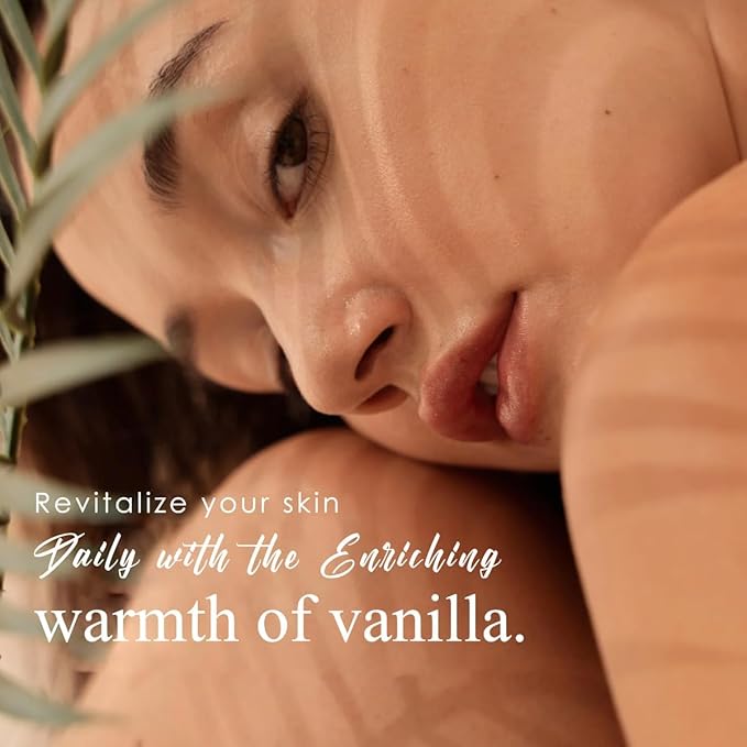 Aromatico Warm Vanilla Body Oil for Women - 7 fl oz | Moisturizing Scented Body Oil for After Shower Daily Use | Cozy, Creamy Vanilla Scent