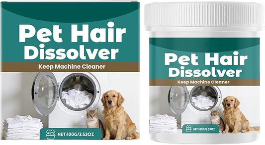 Pet Hair Dissolving Agent, Easy Application, 100g, Multipurpose Hair Cleaner, Odor And Stain Remover, Safe Formula, For Clothes Laundry Odor Stains