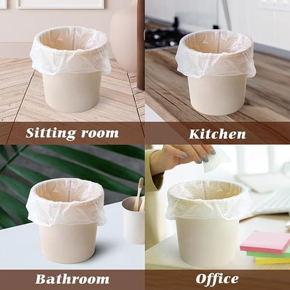 Teivio 1 Gallon 260 Counts Strong Clear Trash Bags Garbage Bags,Mini Waste Basket Liners,Tiny Bathroom Trash Can Bin Liners,Small Plastic Bags for Home Office Kitchen Car Bedroom Dog waste Baby Diaper