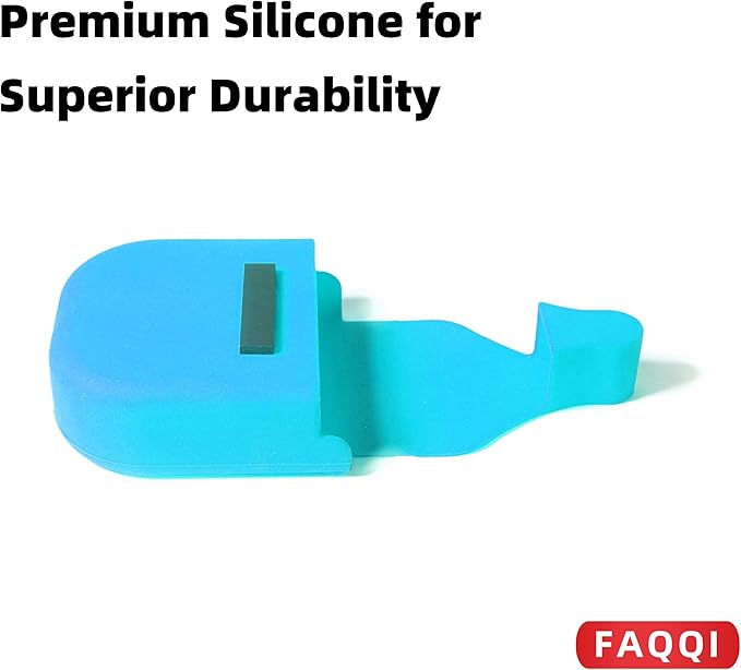 Blue Reusable Silicone Fuel Glove-Silicone Glove for Pumping Gas-Protect Hands from Filthy Gas Pump Handles and Keypads, Durable and Universal