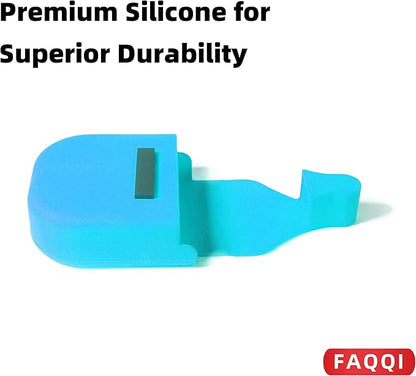 Blue Reusable Silicone Fuel Glove-Silicone Glove for Pumping Gas-Protect Hands from Filthy Gas Pump Handles and Keypads, Durable and Universal