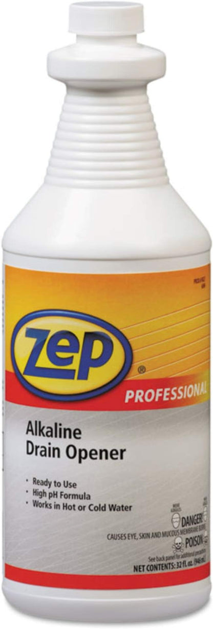 Zep Professional 1041423EA Alkaline Drain Opener Quart Bottle