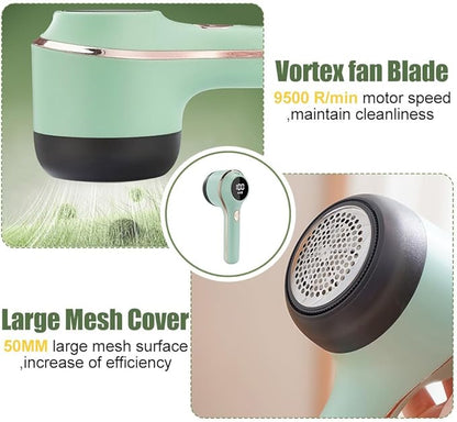 Rechargeable Fabric Shaver, 3 Gears Electric Lint Remover with Digital Display, Portable Clothes Shaver for Clothing Silk Sweater Cotton