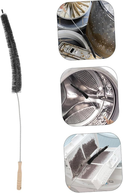 Veemoon Universal Washer Cleaning Brush Long Handle Washer Tubing Cleaner Dryer Lint Brush and Refrigerator Coil Cleaning Tool for Easy Appliance Maintenance