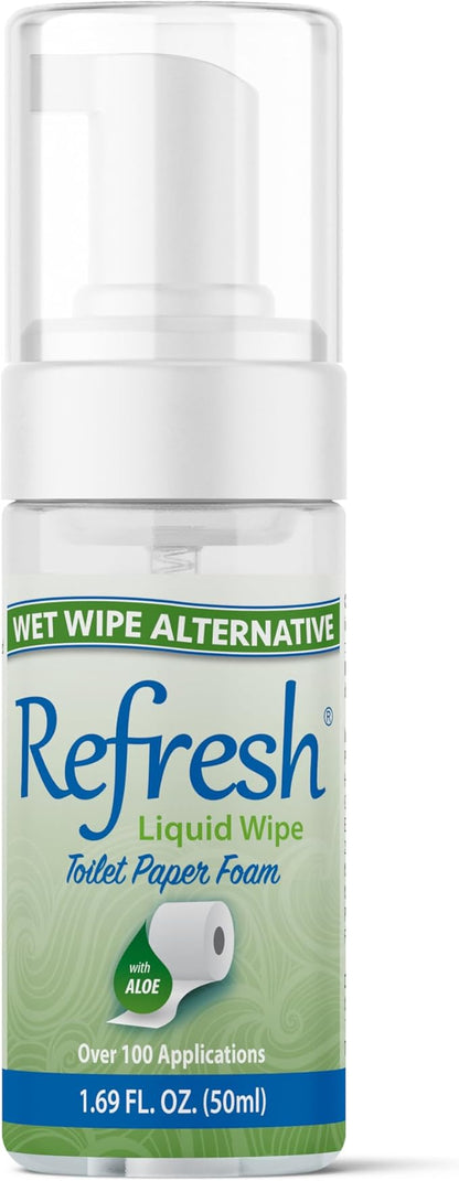 Refresh Liquid Wipe: Toilet Paper Foam (Original Foam, 50 ml (1.69 FL Oz) (1 Pack))