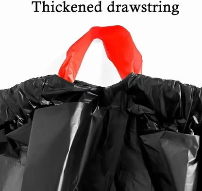 Large Black Trash Bags 20-21 Gallon Drawstring Garbage Bags,Measuring 28x 33.8 inches,Heavy Duty Plastic Garbage Bags for Household Kitchen Office Restaurant Thickened Stretchy