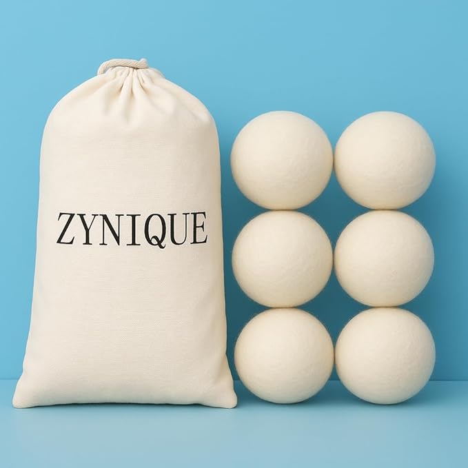 Wool Dryer Balls Pack of Six – Organic Reusable Laundry Softener Wool Dryer Balls