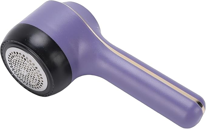Asixxsix Asixxsix Fabric Shaver, Electric Lint Remover with 3 Speed Settings Mesh Cover 800mAh Rechargeable Battery for Clothes Furniture Sweaters (Green) (Purple)