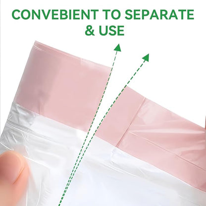 Waikas 1.2 Gallon Small Trash Bags Drawstring, Mini Garbage Bags, 88 Count, 1.14Mil Thickness, 3.8g/pcs, 38 * 41cm, Unscented, Clear