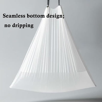 Ultra thick heavy duty Plastic 16 gallon no tear open drawstring trash bags white ‎lavender scent Plastic garbage bags for household kitchen bedroom bathroom living room office restaurant