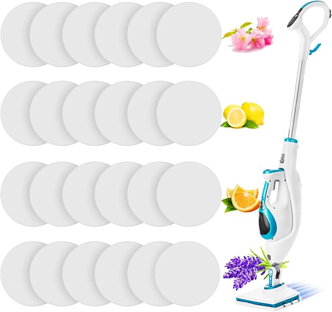 Maitys 24 Pcs Fragrance Discs Replacement Steam Mop Scent Practical Fragrance Compatible with Powerfresh and Symphony Series, Compatible with Model 1940, 1806 and 1132(Fresh Fragrances,24 Pcs)