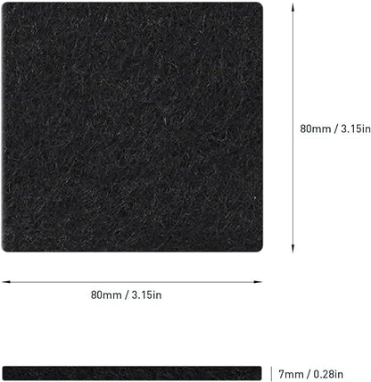 EKO Trash Can Odor Filter Refills for Trash Can and Compost Bin, Activated Charcoal Deodorizer, Strong Charcoal Odor Absorber, Pack of 4 Replacements
