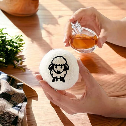Wool Dryer Balls 6 Pack XL Reusable Premium Organic Fabric Softener Handmade New Zealand Wool Essential Oil Diffusing Dryer Balls