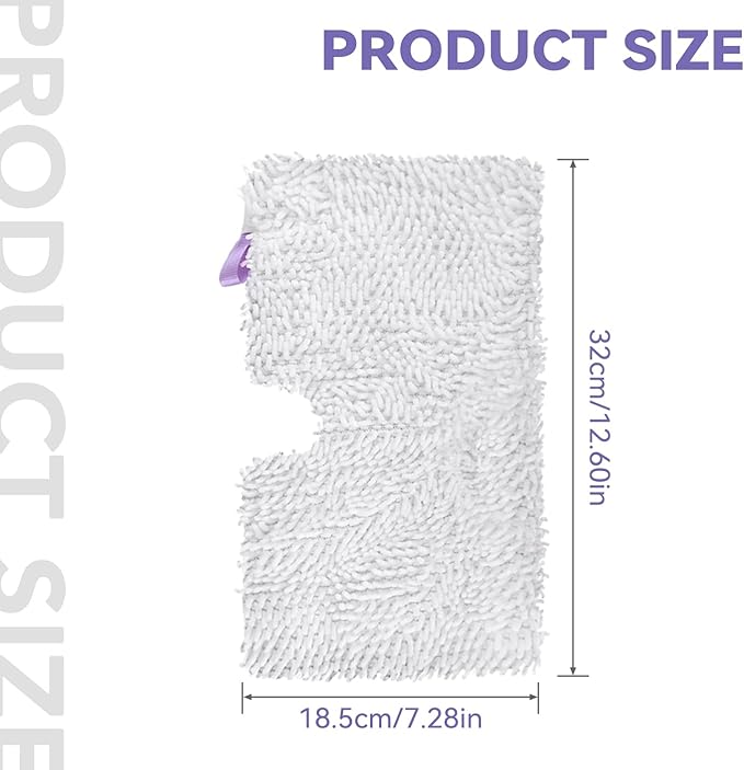 S3501 For Shark Steam Pocket Mop Pads: Washable Steam Mop Replacement Pads For Shark Steamer S3601D S3601 S3801CO S3901 S3550 SE450 (6Pack)