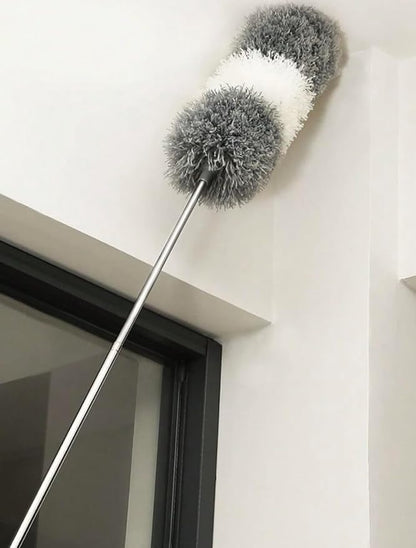 Extendable Microfiber Duster with Telescopic Handle, Gray