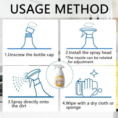 Heavy Duty Degreaser, 2026 Kitchen Heavy Duty Cleaner Spray Portable Degreasing Spray, All-Purpose Kitchen Pots and Pan Cleaner for Appliances Countertops Range Hoods (3)