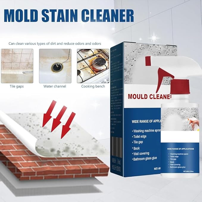 3PCS Mould Cleaner Spray, Mould Cleaner Foam Spray, Powerful Multi-purpose Foam Cleaner, For Household Kitchen, Bathroom, Wall, Ceiling (3)