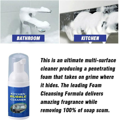 Foam Rust Remover Kitchen All-purpose Cleaning Bubble Spray, Multi-purpose Foam Kitchen Grease Cleaner, Rinse-free Cleaning Spray for Hood,pots,grill,sink (150ml)