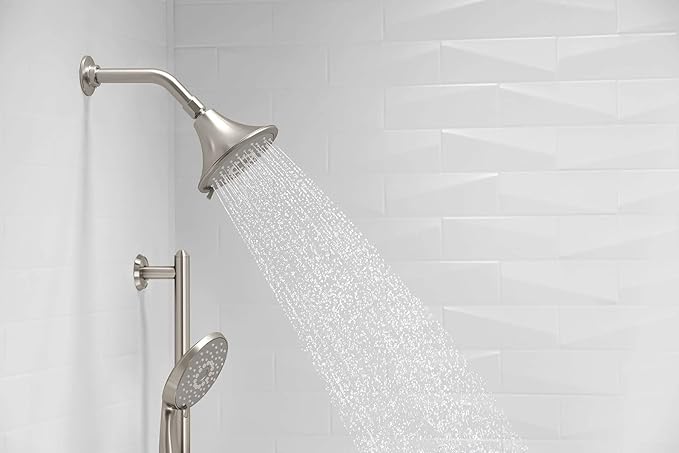 KOHLER 22165-G-BV Forte Multifunction Handshower, Handheld Showerhead with 3 Spray Settings, 1.75 GPM, Vibrant Brushed Bronze