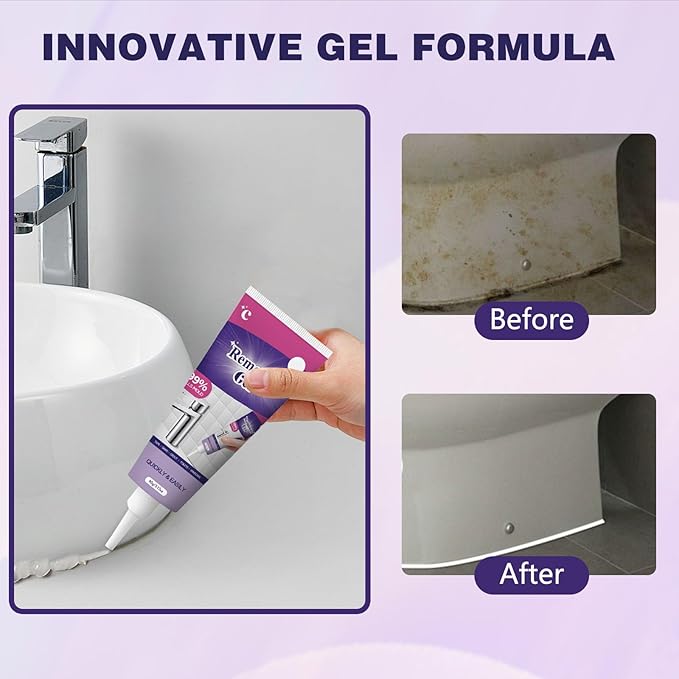 2Pcs Cleaning Remover Gel, Powerful Household Cleaning Gel, Suitable for Bathroom and Kitchen Tile Gaps, Multi-Surface Remover Gel, Safe Formula That Does Not Damage Surface