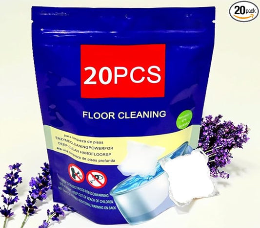 Hard Floor Cleaner,Lavenger Scent 20 Count (1Pack) Made From Natural Ingredients,Safe for All Hard Floors,Perfect for Variety of Mop Buckets (lavender-20)
