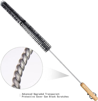 26 inch Clothes Dryer Lint Brush Vent Trap Cleaner Brush - Long Flexible Refrigerator Coil Soft Bristile Brush, Laundry Room and Washer Dryer Organizers