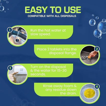 72 Tablets Combo Pack – 48 Dishwasher & Washing Machine Cleaner Tablets + 24 Garbage Disposal Cleaner & Deodorizer Tablets- Removes Limescale, Buildups and mineral deposits