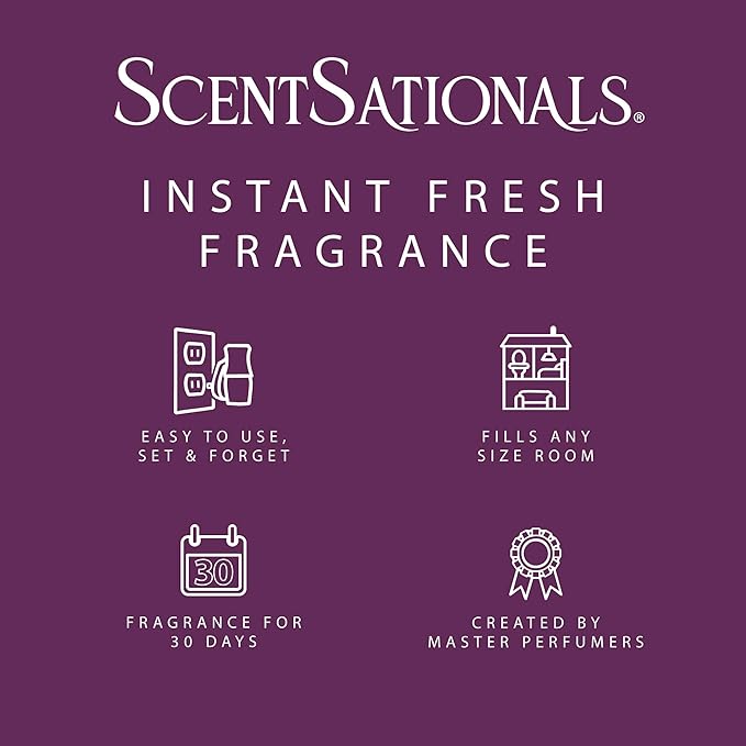 ScentSationals Twilight Pine Fragrance Oil Plug In Air Freshener Refills 3-Pack - Works with Scentsationals Wall Plugs, Long-Lasting Home Fragrance, 0.8 fl oz Each, Packaging May Vary