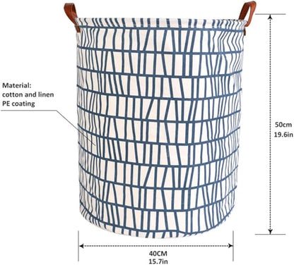 1PC Folding Laundry Basket Round Storage Bin Bag Large Hamper Collapsible Clothes Toy Basket Bucket Organizer Large Capacity