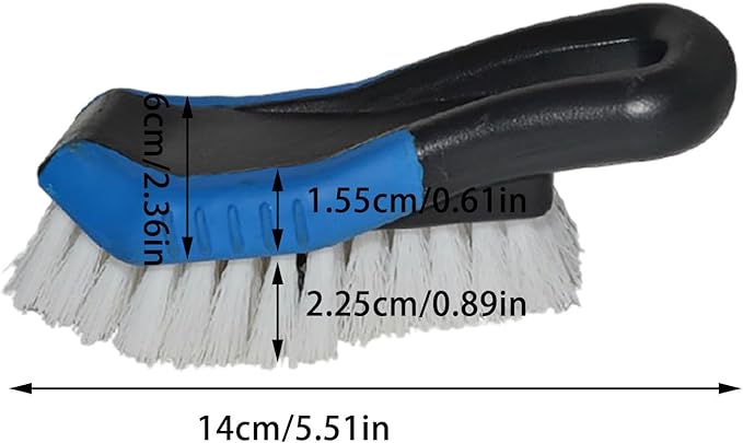 Car Carpet Cleaning and Scrub Brush for Floor Mats, Cleaning Brush for Car Mat Interior and Home, Heavy Duty Floor Brush Carpet Scrubber Stiff Bristle Detailing Scrub Brushes (2PCS)
