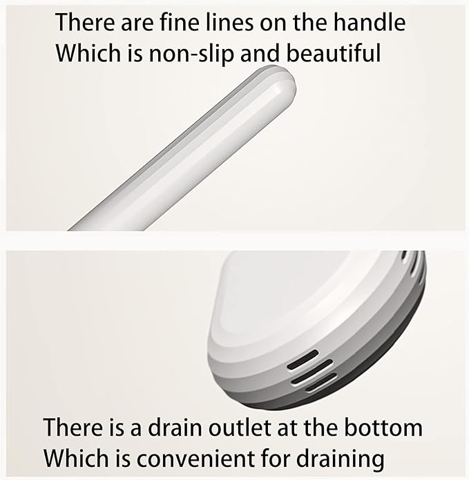 Small Silicone Toilet Brush with Crevice Brush-Silicone Bristles, Gentle on Toilets | Bathroom Accessories for RVs, Trailers, Campers | Anti-Roll, Anti-Drip Wall-Mounted Design for Travel