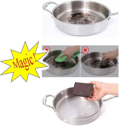 1 Pack Non-Scratch Sponges, Emery Sponges, Cleaning Sponge, Scrubbing Sponges, Kitchen Sponges, Dish Sponges, Kitchen Cleaner Tool, for Kitchen, Household, Cookware, Bathroom